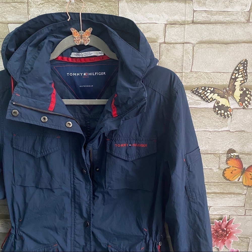 Tommy VINTAGE windbreaker/rain army style jacket